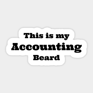 Accounting beard Sticker